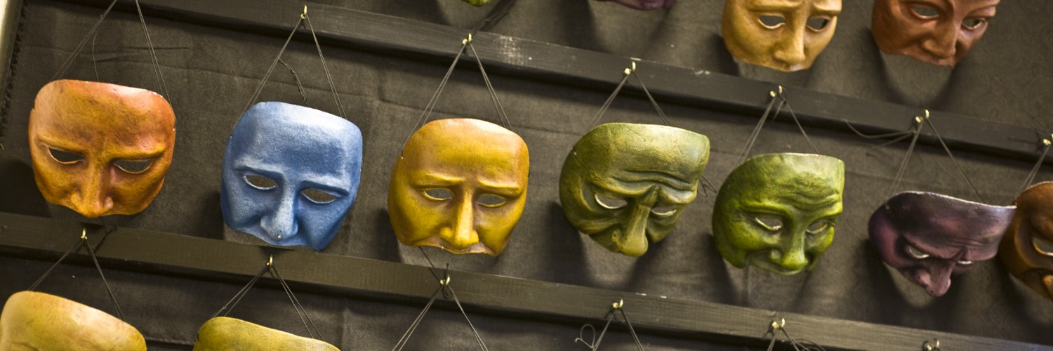 Close up of masks